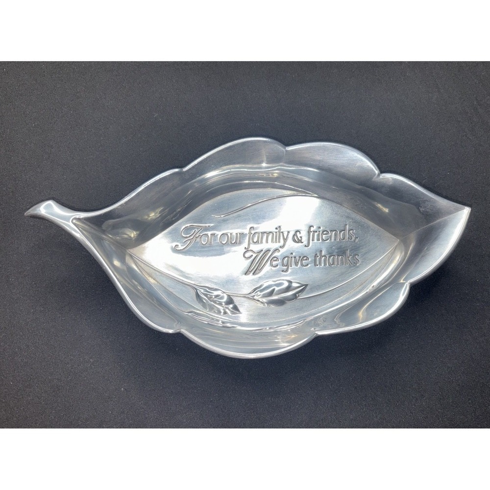 Reed & Barton Leaf Bread‎ Accent Dish The Arbor Collection AM319 Bowl Aluminum